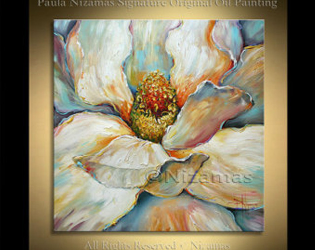 White flower gold accents black free wallpaper - medium preview image