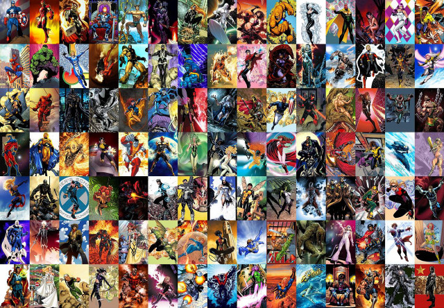 Anime collage colorful characters different #2 free wallpaper - medium preview image