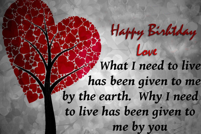 Heart tree poem happy birthday free wallpaper - medium preview image