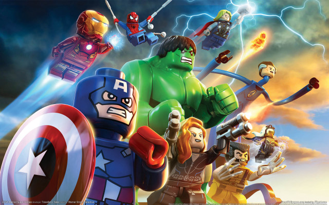Legos sky lightning character foreground free wallpaper - medium preview image