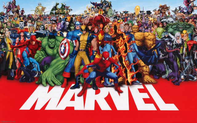 Avengers movie poster crowd characters free wallpaper - medium preview image
