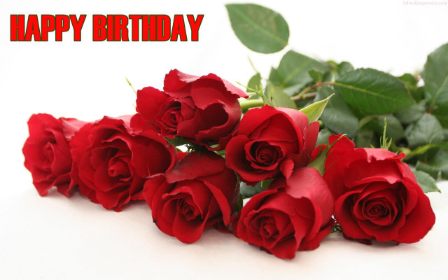 Red roses table green leaves #2 free wallpaper - medium preview image