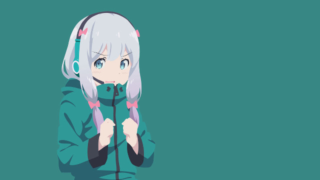 Girl headphones microphone listening music free wallpaper - medium preview image