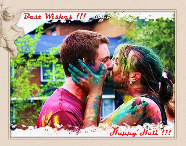 Couple kissing face paint body free wallpaper - medium preview image