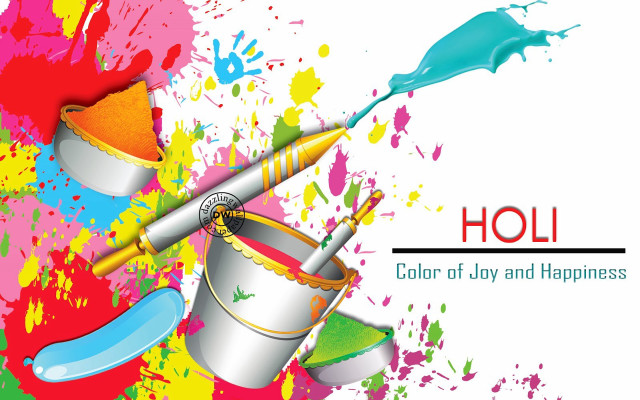 Colorful background paint brush holi free wallpaper - medium preview image