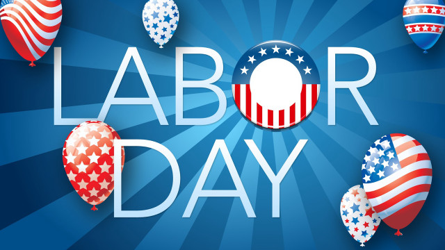 Labor day poster balloons stars free wallpaper - medium preview image