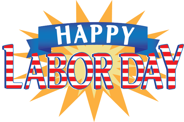 Happy labor day sign sunburst free wallpaper - medium preview image