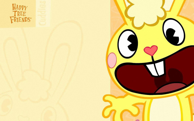 Happy cartoon character big smile free wallpaper - medium preview image