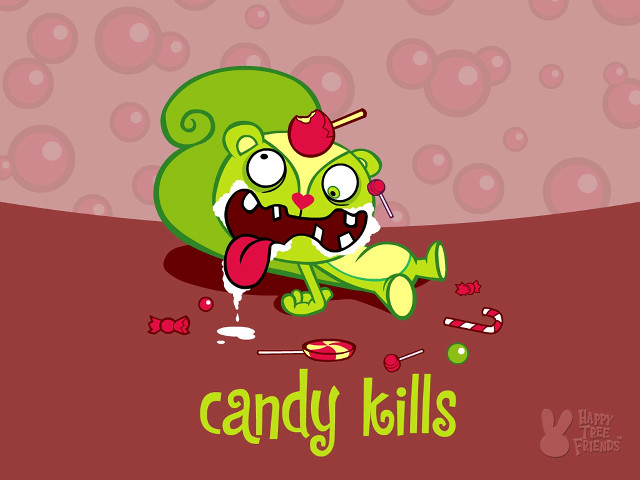 Cartoon character candy mouth candy free wallpaper - medium preview image