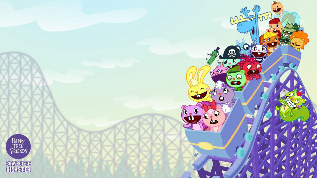Rollercoaster cartoon characters disney blue free wallpaper - medium preview image