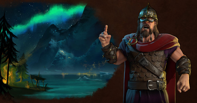 Man pointing aurora mountain night free wallpaper - medium preview image
