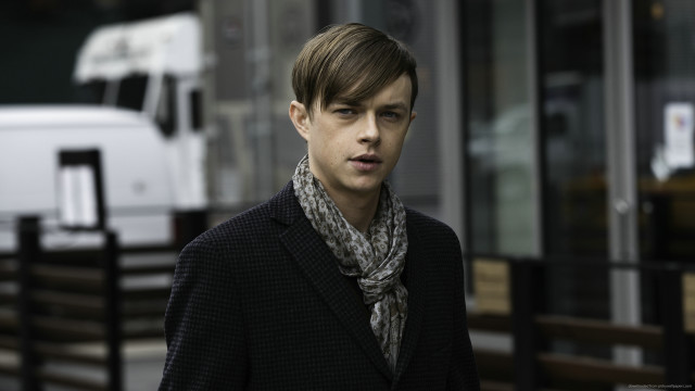 Man black jacket scarf truck free wallpaper - medium preview image