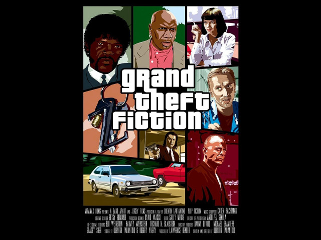 Grand theft fiction movie poster free wallpaper - medium preview image