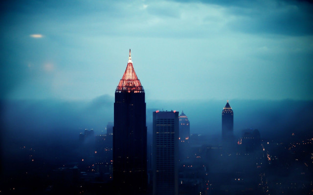 City night view high rise #2 free wallpaper - medium preview image