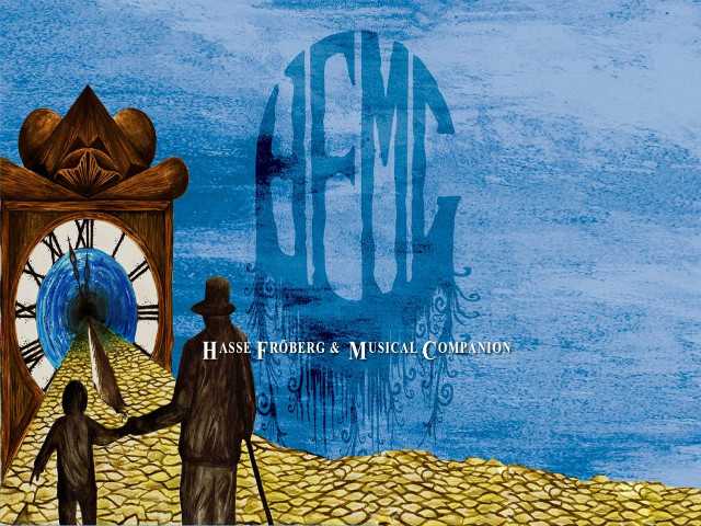 Clock shaking hands acm blue free wallpaper - medium preview image