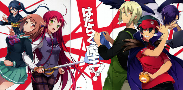 Anime characters swords red white free wallpaper - medium preview image