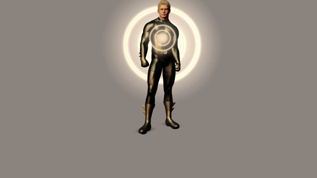 Man suit circle light shining free wallpaper - medium preview image