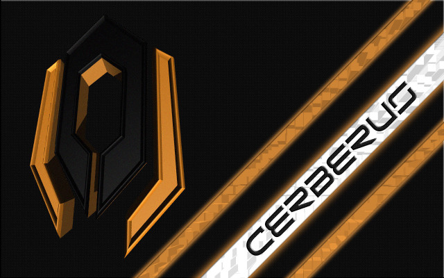 Scissors logo black background yellow free wallpaper - medium preview image
