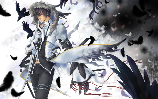 Man sword bird flying sky #2 free wallpaper - medium preview image