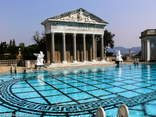 Marble statue pool building columns free wallpaper - medium preview image