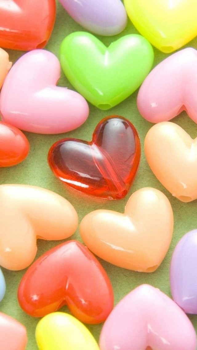 Heart shaped candies table heart free wallpaper - medium preview image