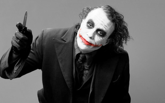 Joker man knife camera cellphone free wallpaper - medium preview image