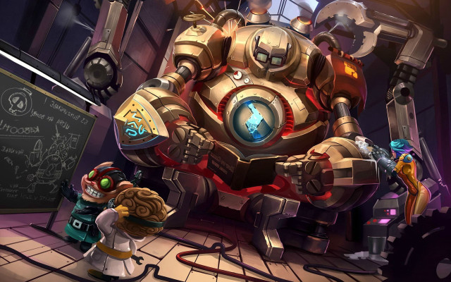 Cartoon character giant robot chalkboard #2 free wallpaper - medium preview image