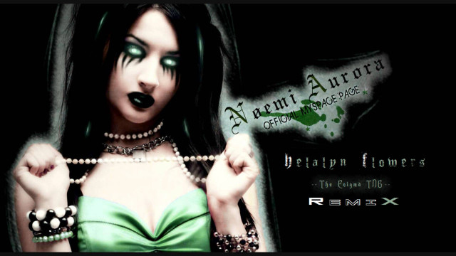 Gothic green makeup black background free wallpaper - medium preview image