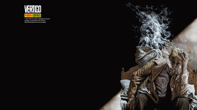 Man sitting bed cigarette mouth free wallpaper - medium preview image