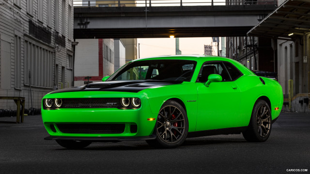 Green car parking lot bridge free wallpaper - medium preview image