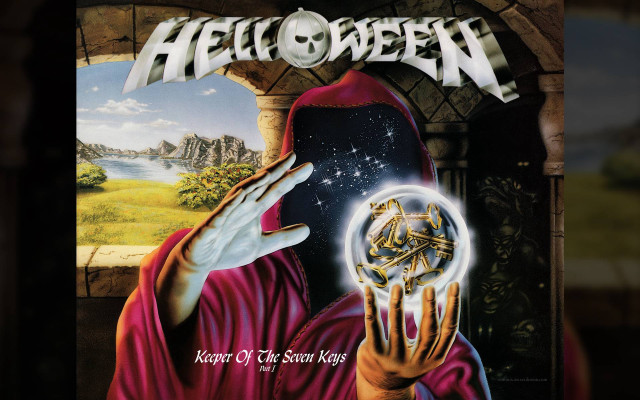 Person crystalball castle helloween skull free wallpaper - medium preview image