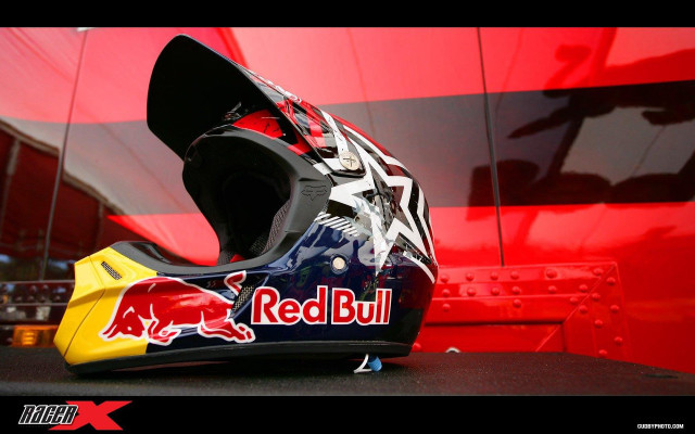 Helmet redbull table red wall free wallpaper - medium preview image