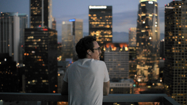Man balcony city night skyscrapers #3 free wallpaper - medium preview image