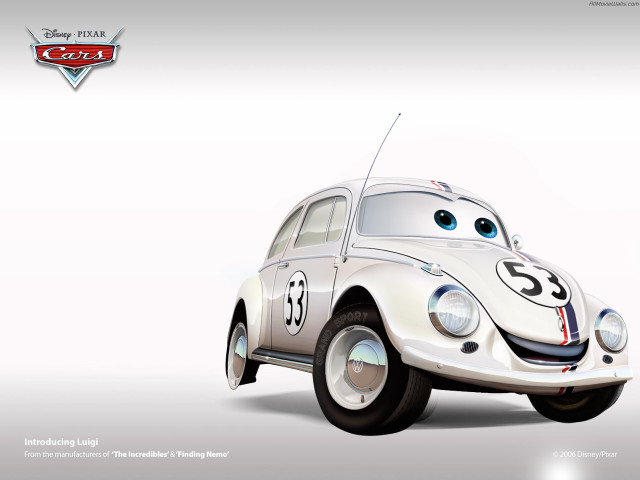 Cartoon character driving car smile free wallpaper - medium preview image