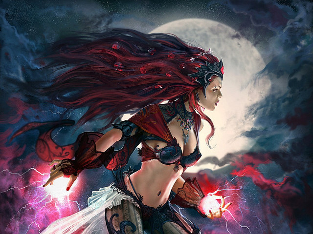 Woman costume sword full moon #3 free wallpaper - medium preview image