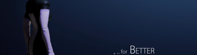 Woman black dress white collar free wallpaper - medium preview image