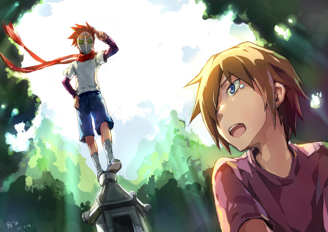 Baioken eishun heroic pose nature free wallpaper - medium preview image