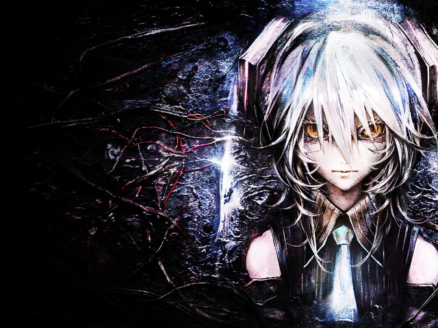 Anime character long hair tie #2 free wallpaper - medium preview image