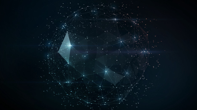 Dark circular shape stars sky free wallpaper - medium preview image