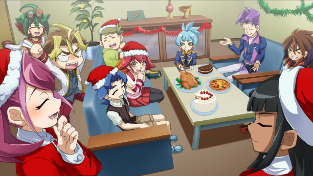 Group people table cake santa free wallpaper - medium preview image