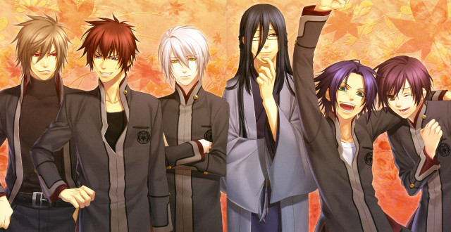 Anime group hands up obscured free wallpaper - medium preview image