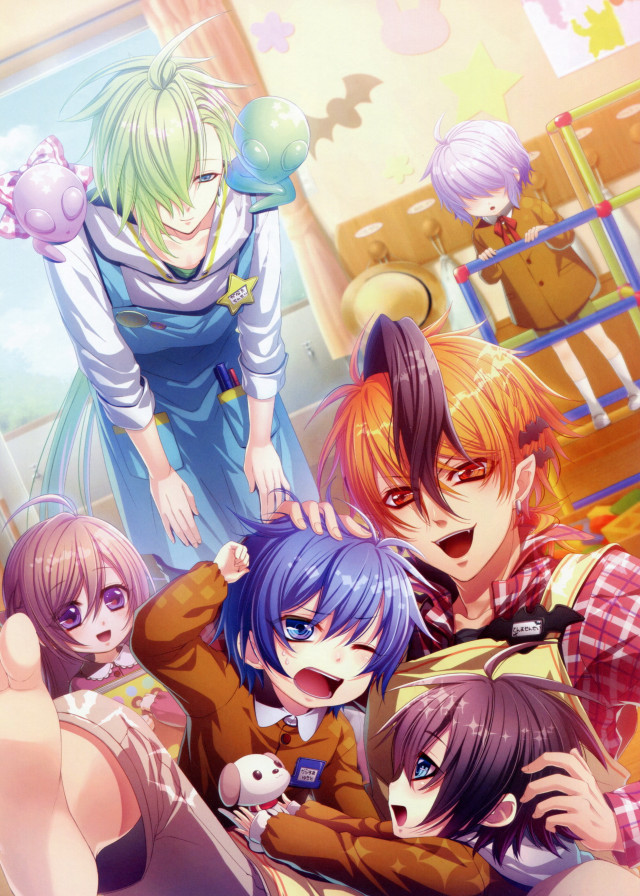 Anime characters group photo room free wallpaper - medium preview image