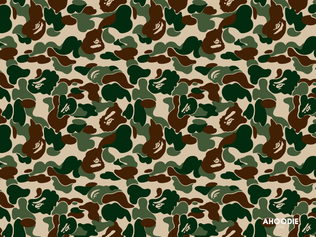 Camouflage brown green pattern texture free wallpaper - medium preview image