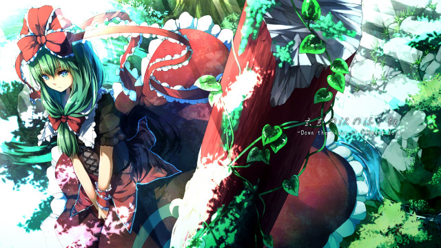 Girl dress bow tie tree free wallpaper for desktop - medium preview image