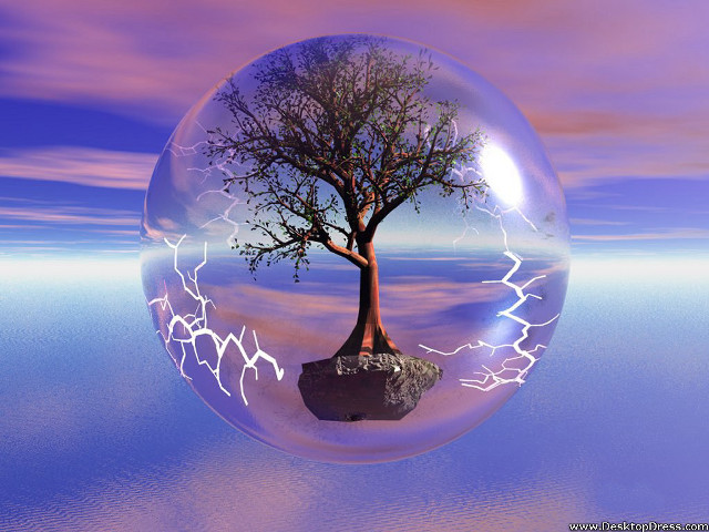 Tree bubble lightning background rock free wallpaper - medium preview image