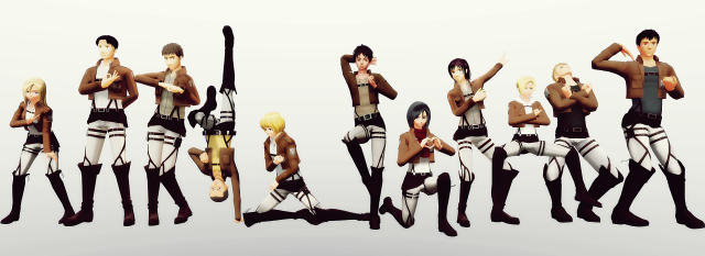 Animated people guns posing group free wallpaper - medium preview image