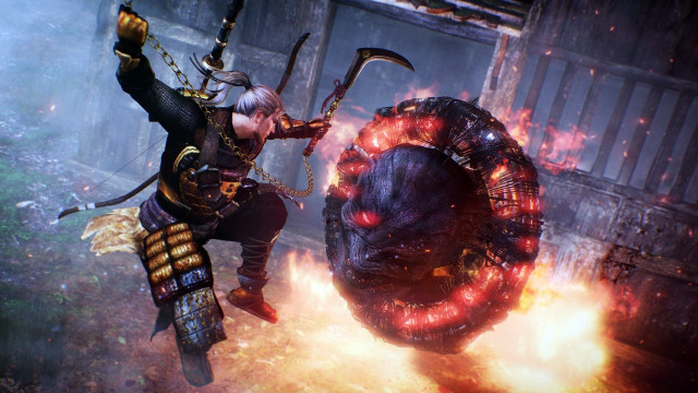 Man armor sword fire pit free wallpaper - medium preview image