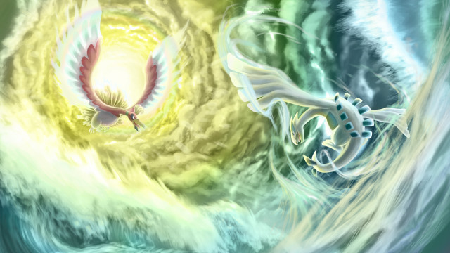 Birds sky swirl white bird free wallpaper - medium preview image
