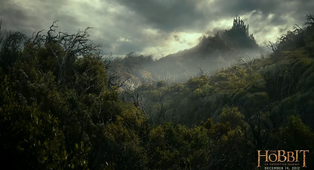 Dark forest castle fog mystical free wallpaper - medium preview image