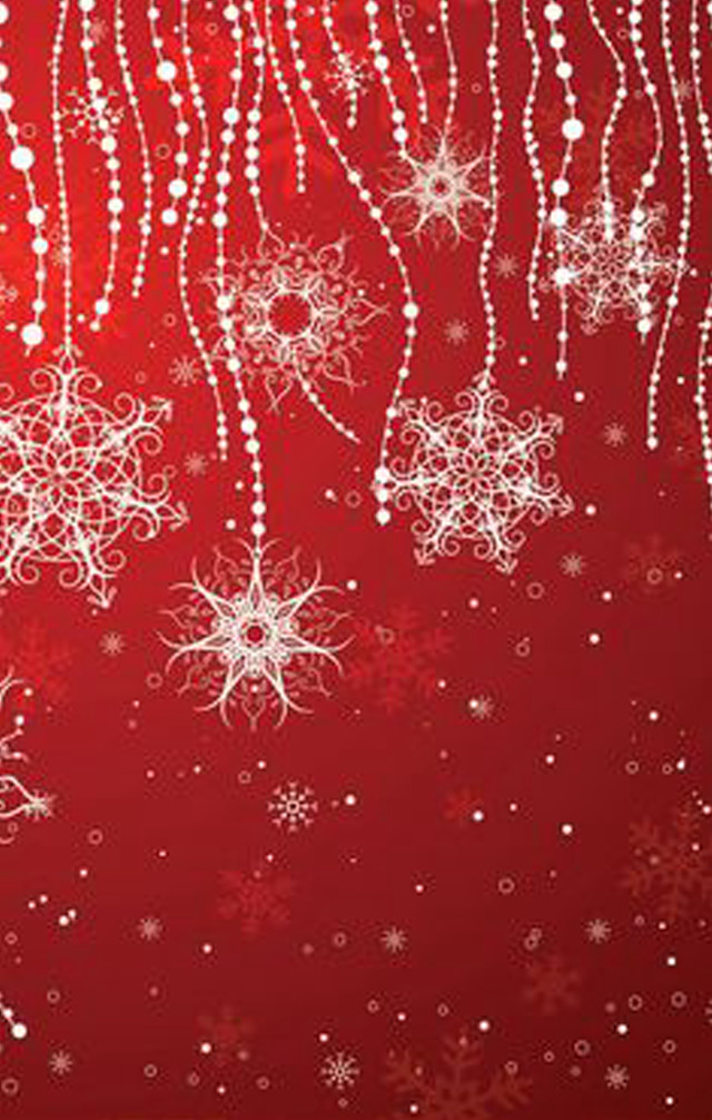 Red background snowflakes stars balint free wallpaper - medium preview image